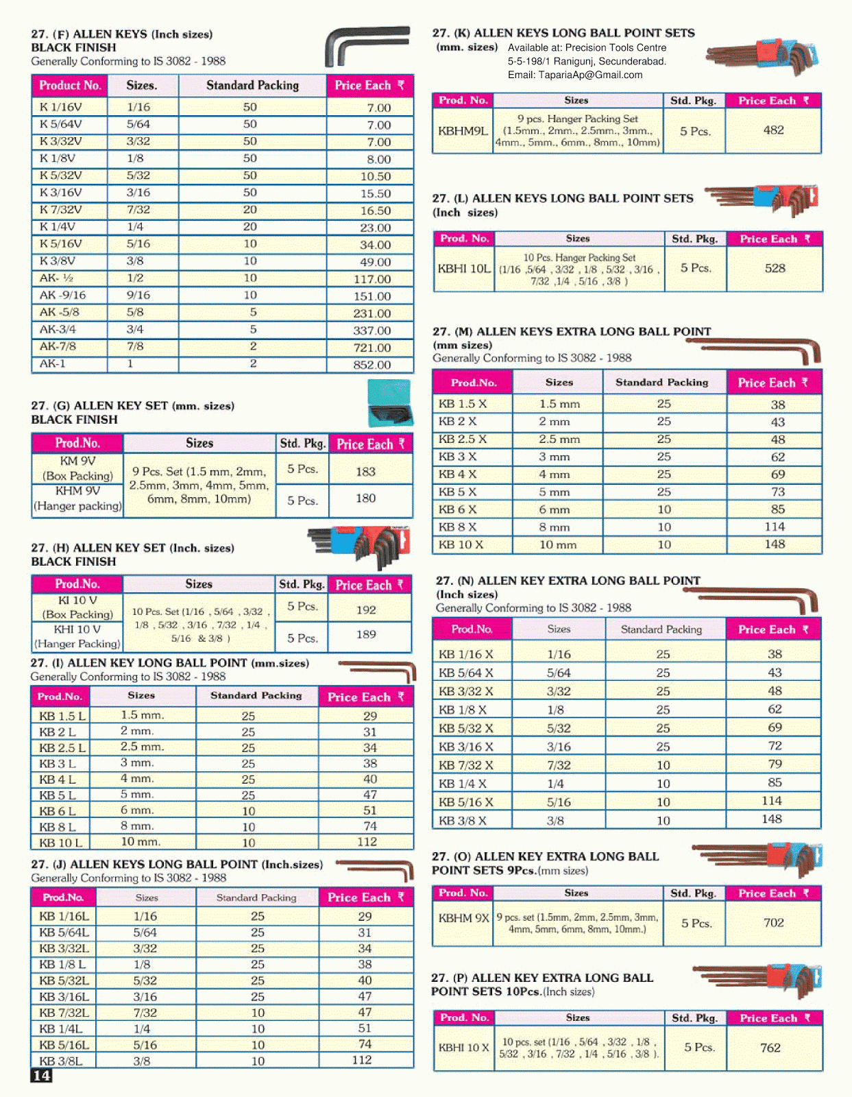 Taparia Hand Tools Taparia Tools Price List and Catalogue