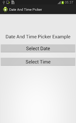 DatePickerDialog In Android