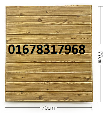 xốp dán tường 3D giả gỗ kích thước 70x60x1cm