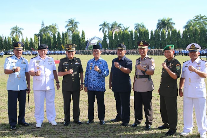 Pemprov Peringati Hari Bela Negara 2018, Irup Upacara Kakanwil Pertahanan Robert Owen
