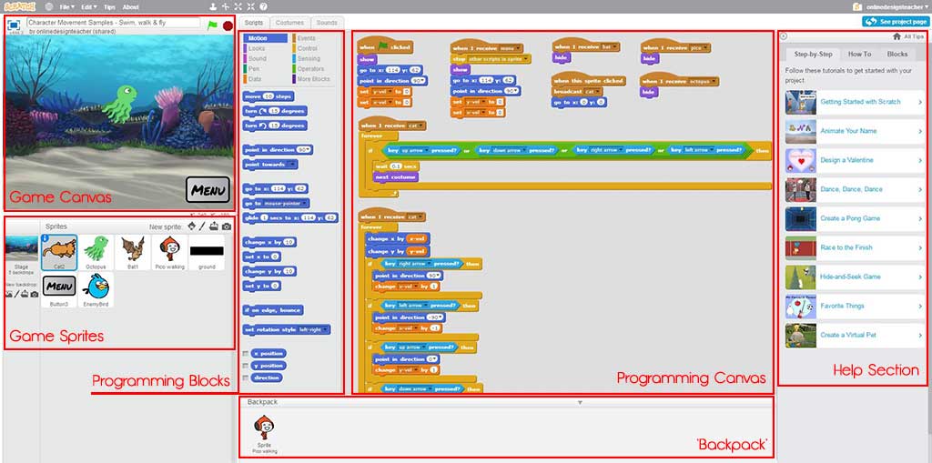 Create A 2D Game Part 4 Programming OnlineDesignTeacher