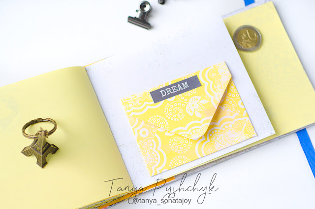 Scraps of Darkness scrapbook kits DIY Travel Mini Album Video Tutorial w/our Apr 2017 kit, by Tanya SonataJoy