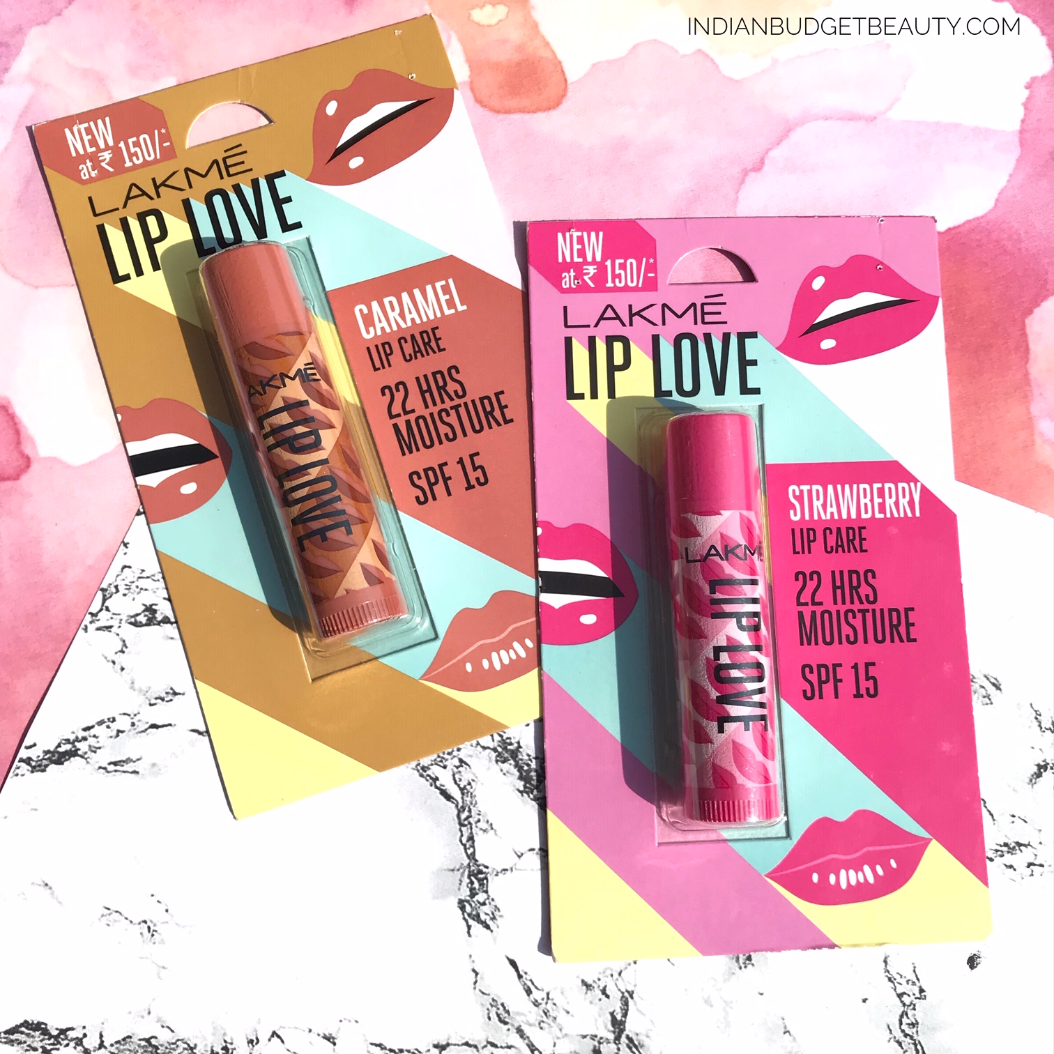 Lakme Lip Love Chapstick Review Strawberry, Caramel Indian Budget