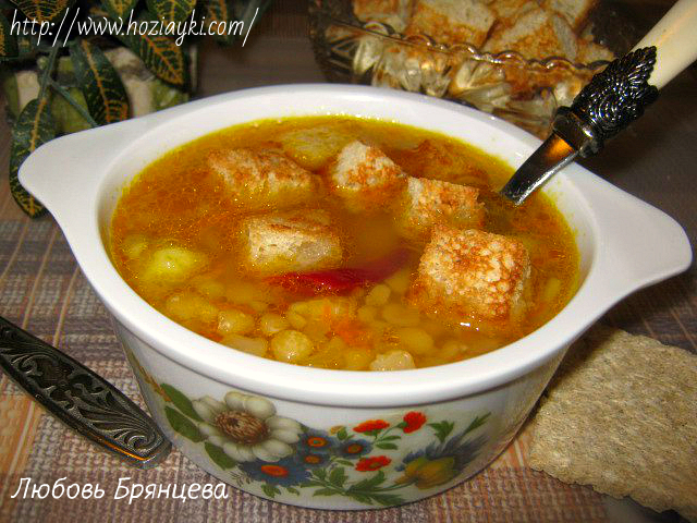 Рецепт: Гороховый суп без мяса (постный стол) как приготовить гороховый суп