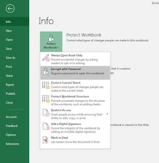 Tips Memberikan Password Pada File MS Excel Dengan Mudah Tips Memberikan Password Pada File MS Excel Dengan Mudah