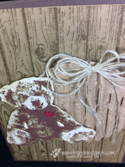 baby bear, Hardwood, Recycle, Cookie Cutter, stampin'Up!
