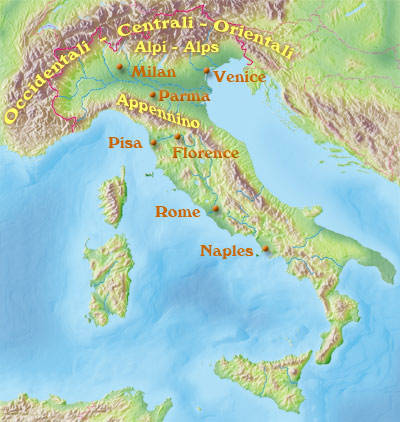 Mappa di provincia d'Italia | Italia Mappa della Città Provincia