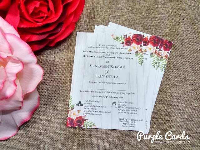 watercolour, flower, floral wedding card, elegant, bespoke, pretty, red, burgundy, pink, pastel, colours, rustic, designer, personalized, vendor, supplier, printer, printing, mass production, online, cetak, kad kahwin, wedding invitation, invites, save the date, indian, christian, hindu, western, modern, unique, special, red, foliage, leaf, HGH convention centre, westin hotel kuala lumpur, concorde hotel kuala lumpur, pullman klcc, galaxy banquet hall, tamil methodist church, selangor, johor bahru, melaka, seremban, muar, ipoh, perak, taiping, bidor, penang, perlis, kedah, kelantan, chinese, bentong, pahang, kuantan, terengganu, singapore, australia, sydney, melbourne, canberra, asian, cairns, perth, nsw, new zealand, handmade, favour, door gifts, decorator, decoration, hand bouquet