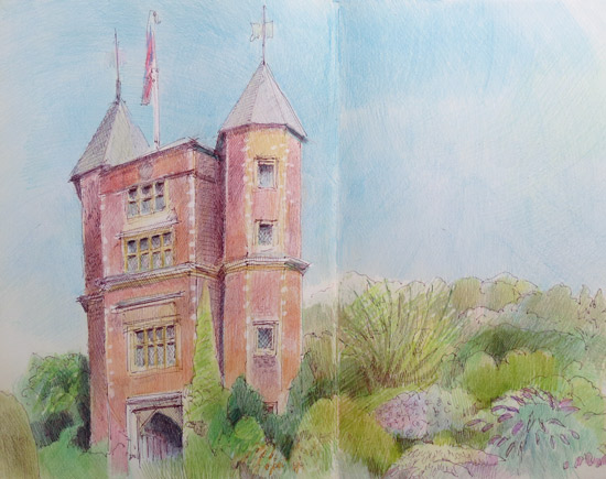 Vita Sackville West's Tower at Sissinghurst Castle Garden copyright Katherine Tyrrell