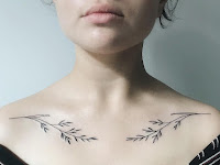 Attractive Chest Tattoo Design For Women