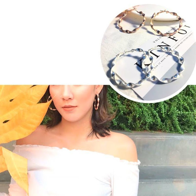 Dijual perhiasan imitasi impor trendi berkualitas KWANG EARRING, Toko Online Jakarta
