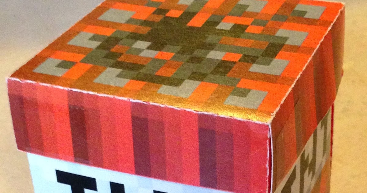 My Druthers Minecraft TNT Valentine Modified Exploding Box 