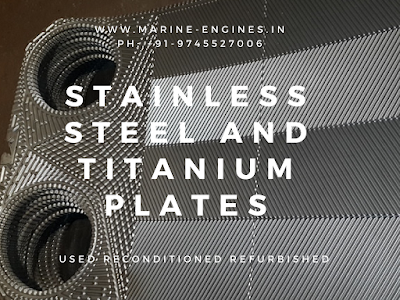 Plates for Heat Exchangers Stainless Steel and Titanium Stainless Steel, titanium, used, second hand, refurbished, reconditioned, plates, plate heat exchanger, PHE