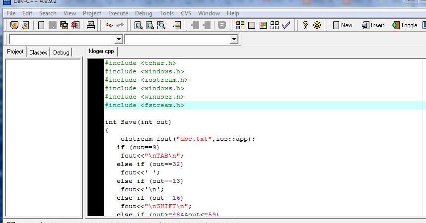 C++ keylogger ~ Source Code Hacking