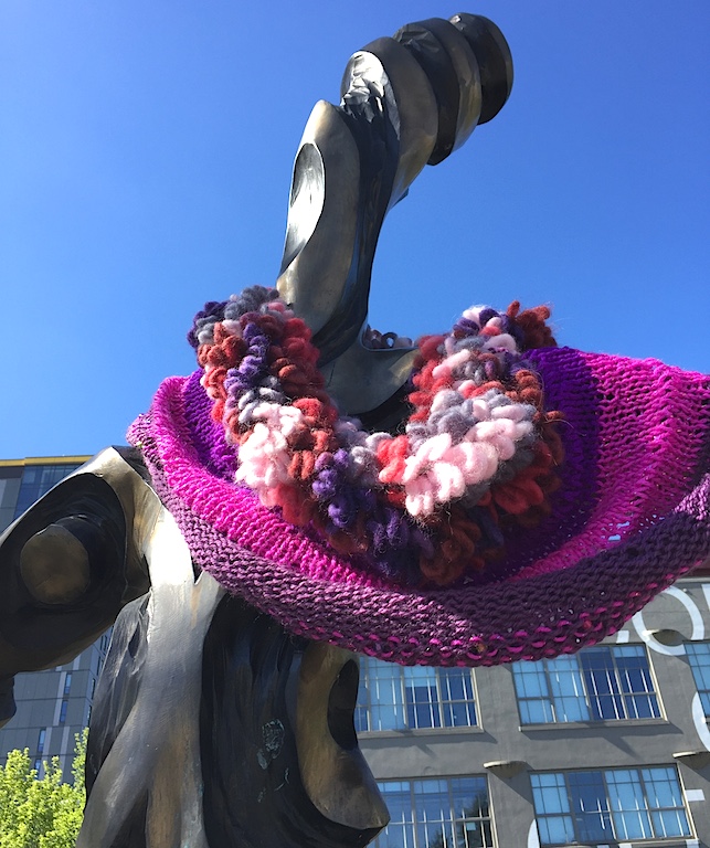 Illuminate Crochet Knit Yarn Bomb Spotted in Seattle