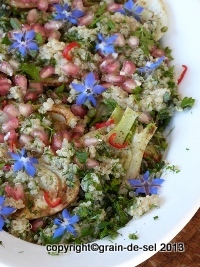http://salzkorn.blogspot.fr/2012/11/la-jolie-grenade-fenchel-quinoa-salat.html