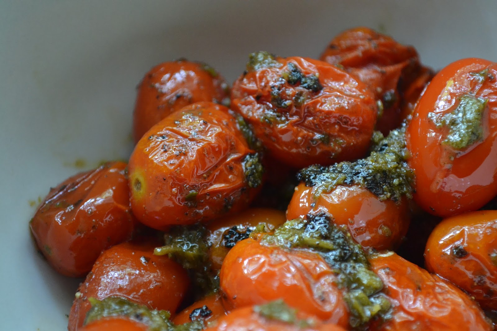 Blistered Tomatoes with Herbs