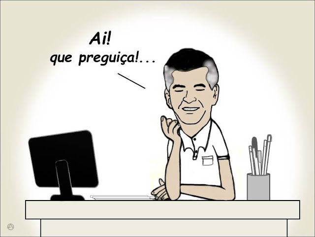 Charge do artigo: Lourinho é o Macunaíma