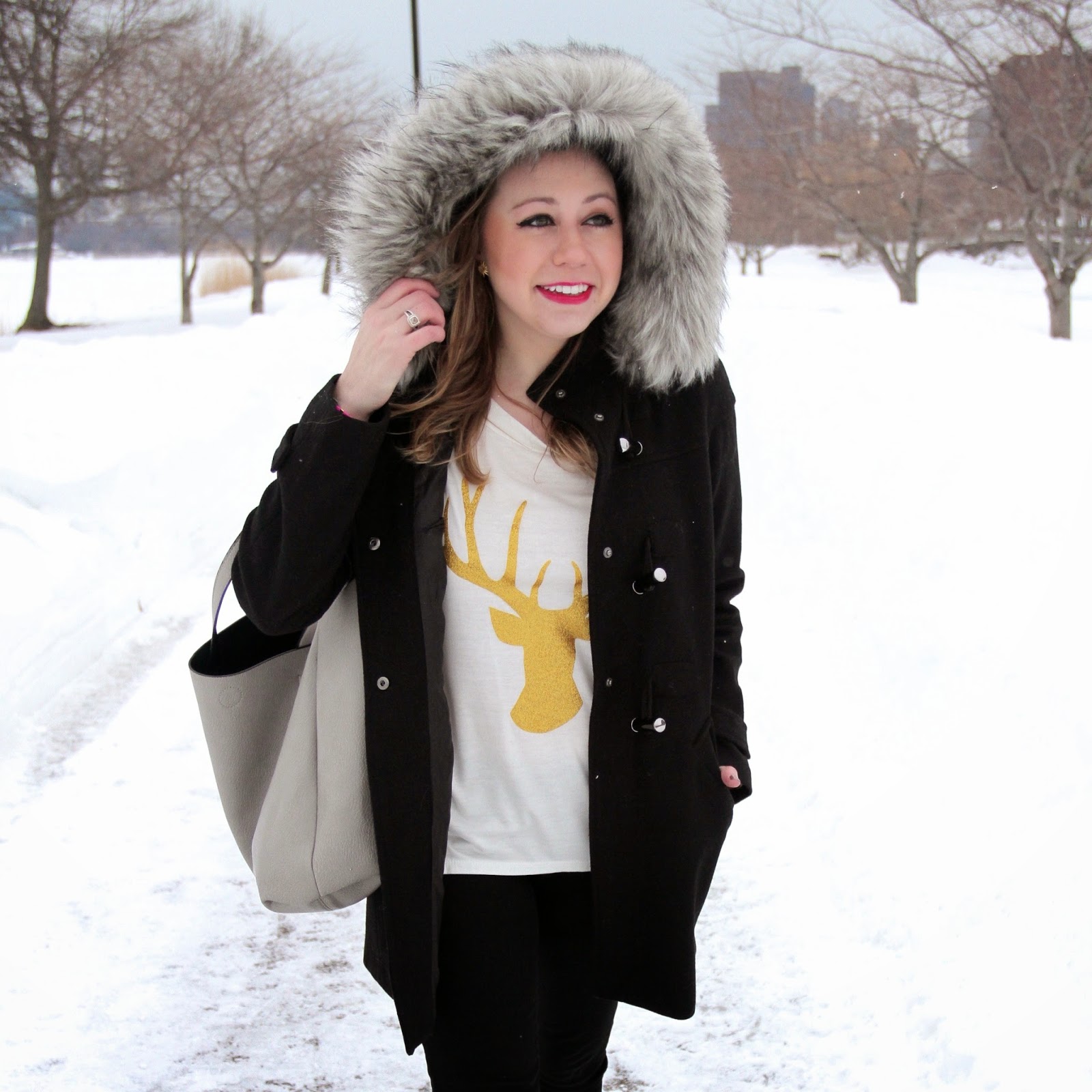 Cupcakes & Couture: What I Wore: Sparkly Reindeer