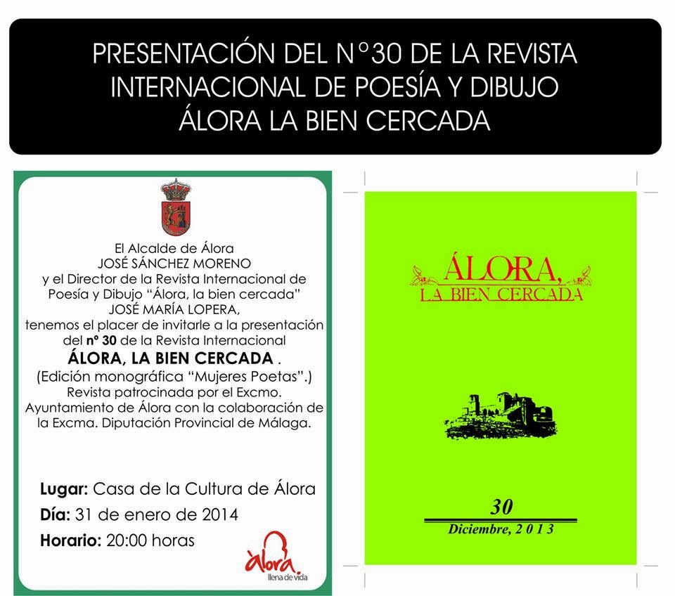 PRESENTACIÓN DE LA REVISTA "ÁLORA LA BIEN CERCADA"