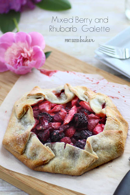 Rhubarb and Mixed Berry Galette