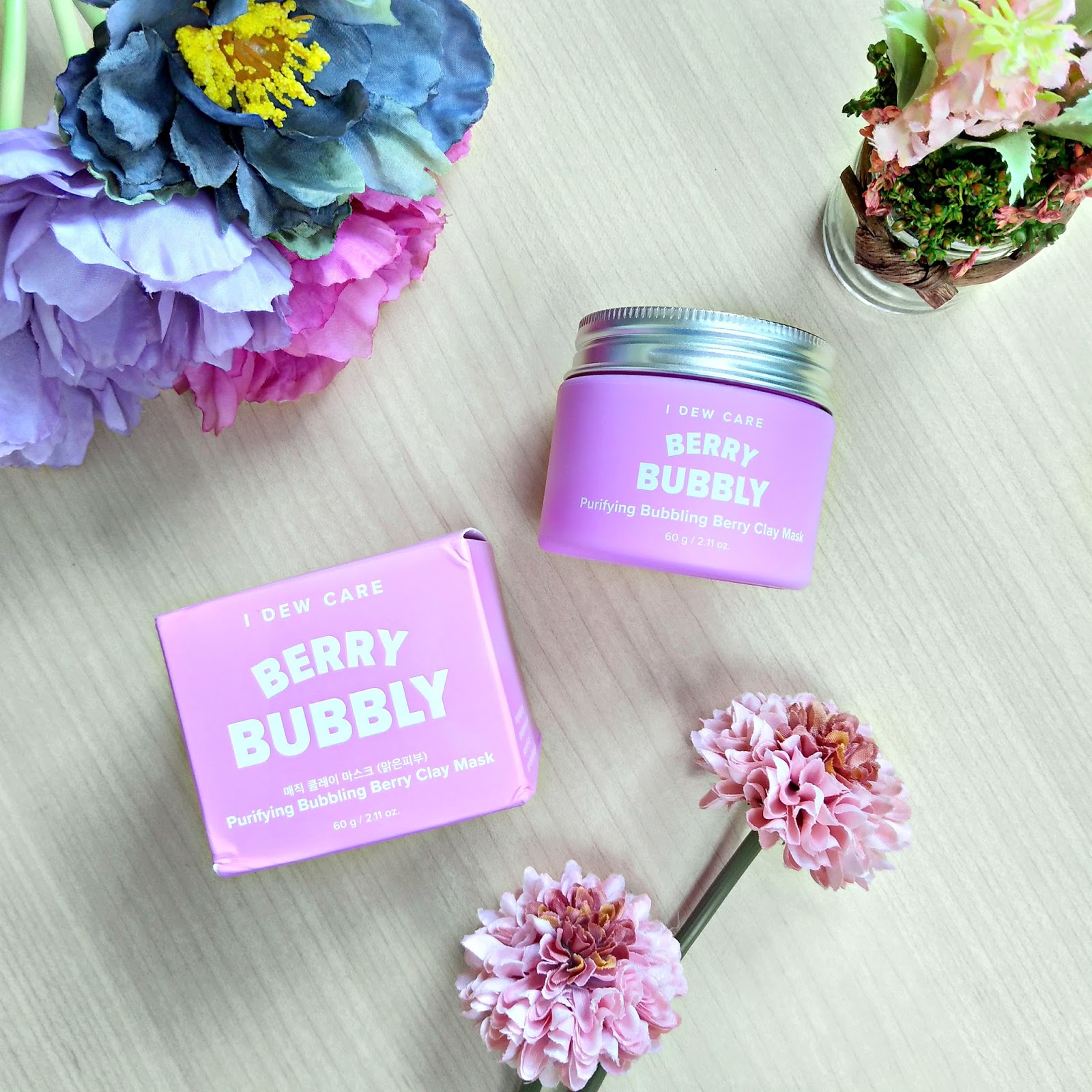 I DEW CARE BERRY BUBBLY CLAY FACE MASK First Impression & Demo TAYA