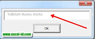 textbox default dengan excel textbox default dengan excel