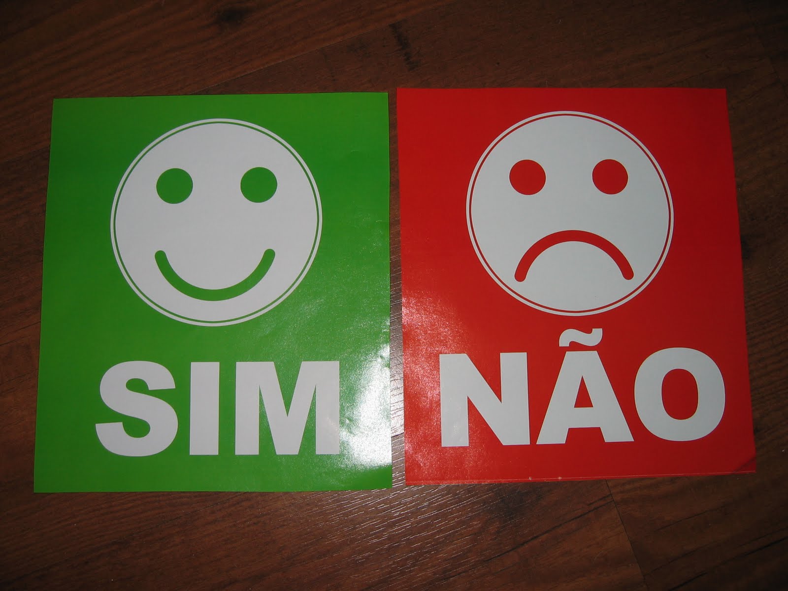 ACTIVIDADES: Cartões: SIM - NÃO