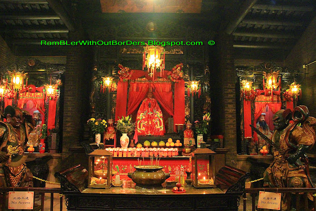 Main hall, Tin Hau Temple, Aberdeen, Hong Kong