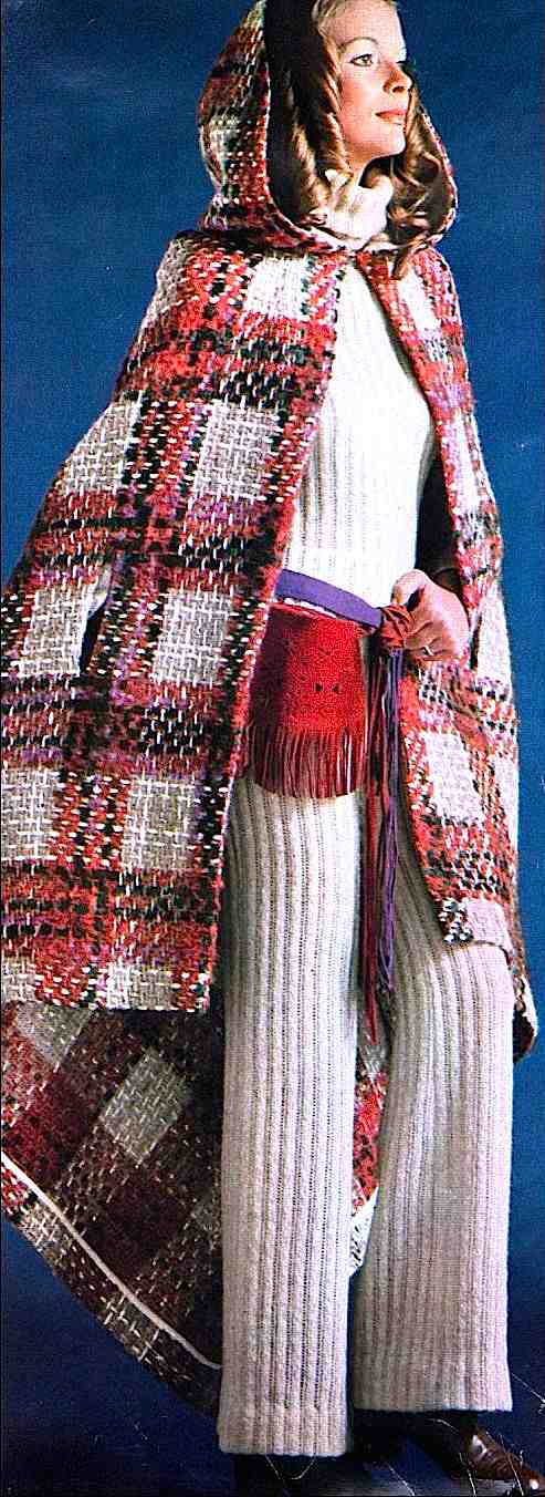 1970 Autumn knitwear 1970 Autumn knitwear photograph, odd clothes fashion