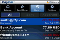 "Send Money" BlackBerry App announced by PayPal