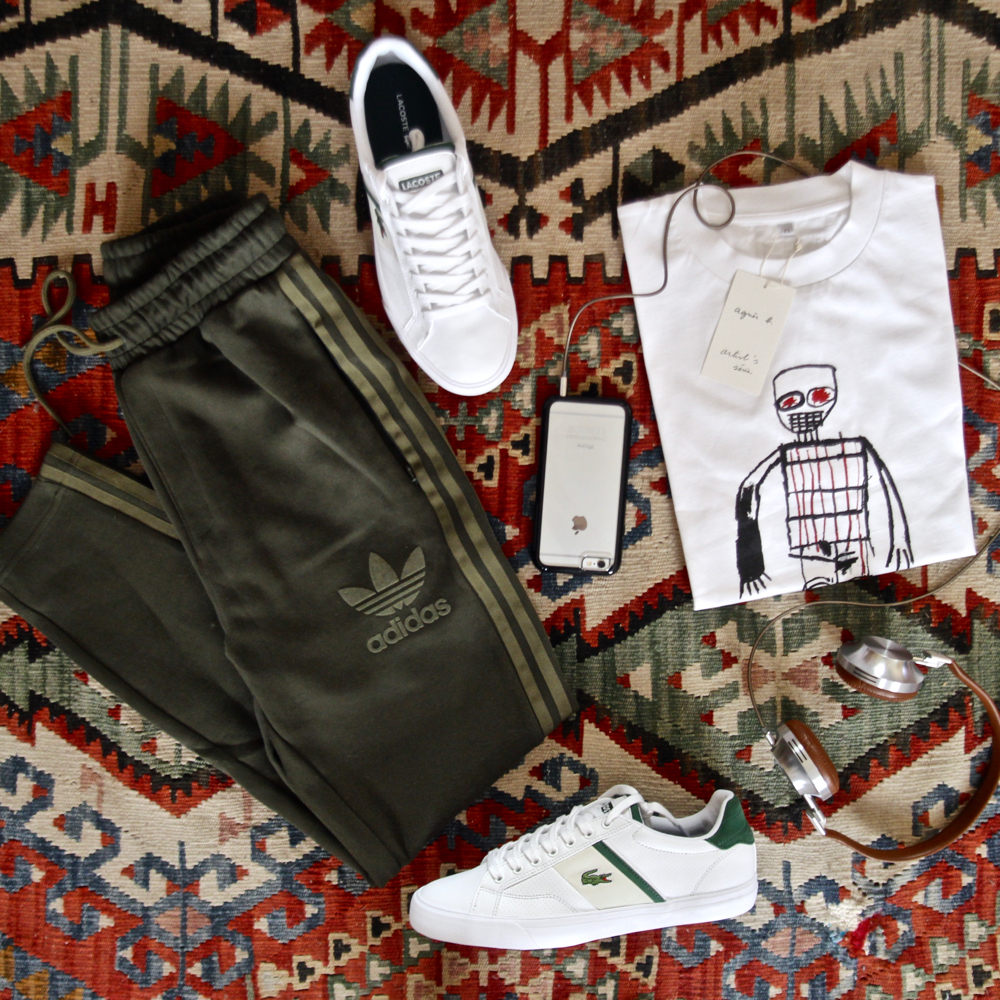 BLOG-MODE-HOMME-VOYAGE-STYLE_inspiration-kilim-sportswear-adidas-jogging-molleton-7-8_agnes-b-artist_lacoste-fairlead-tennis-baskets-otterbox-coque-iphone6-transparente_resistante-aedle-casque-audio - 2