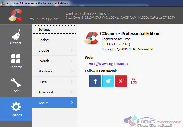 CCleaner Portable - UBG Software
