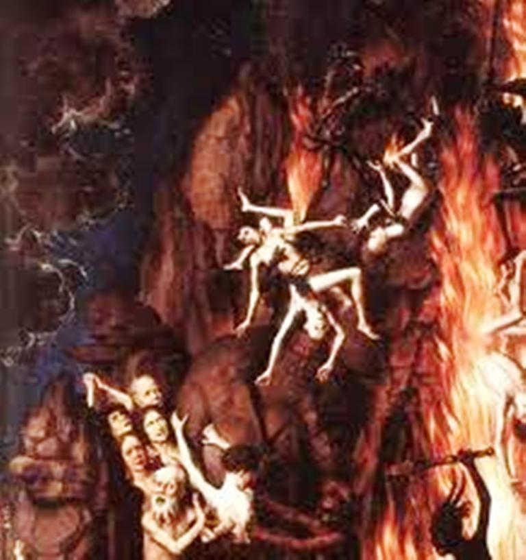 Огненная пыточная для грешников 6. Ганс Мемлинг мучение грешников в аду. Демоны мучают грешников.
