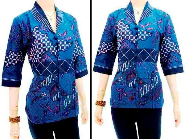 Model Blouse Batik Atasan Wanita Modern Untuk Kerja Model Blouse Batik Atasan Wanita Modern Untuk Kerja