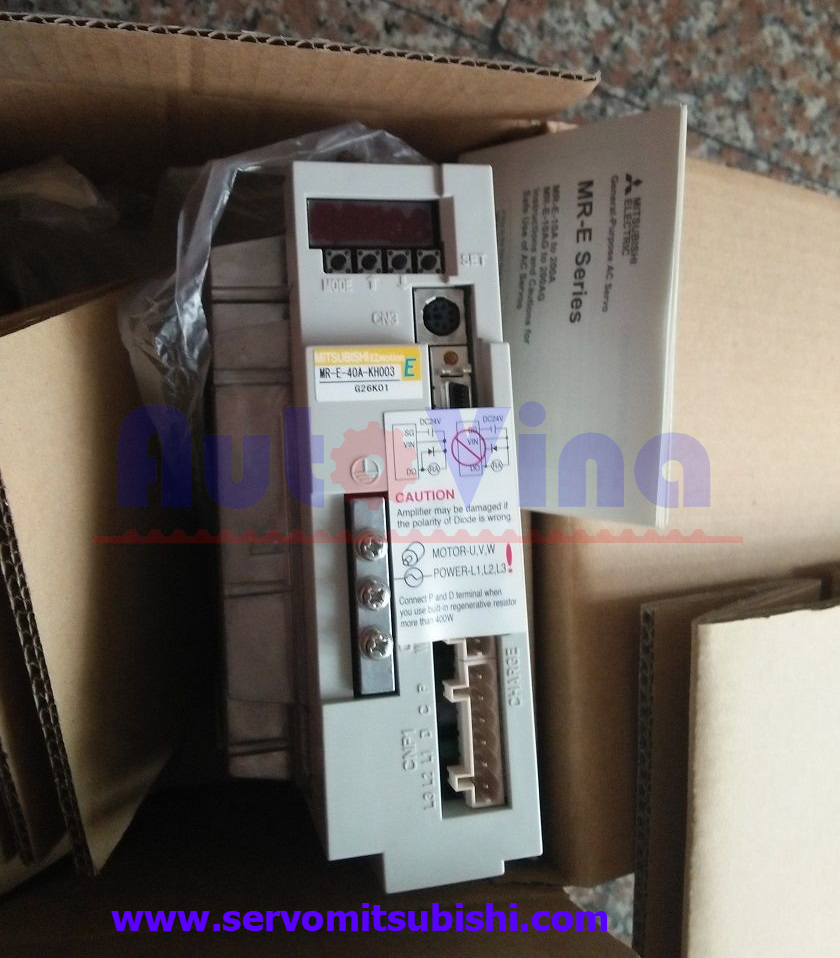 Servo Mitsubishi MR-E-40A-KH003 Đại lý bán AC Servo Mitsubishi MR-E-40A-KH003