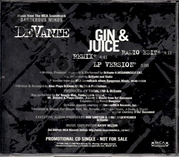 iAmDopeBeats Catalog DeVante Gin & Juice [Promo CD Single]