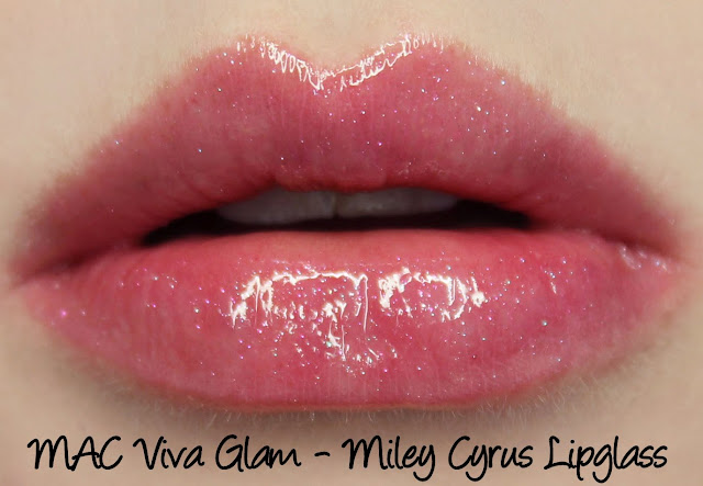 MAC Viva Glam Miley Cyrus 1 Lipglass Swatches & Review