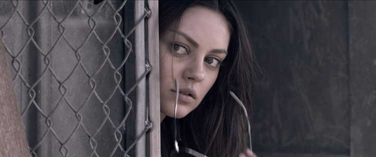 Mila Kunis plays Solara, who tries to survive in a brutal world in The Book of Eli.
