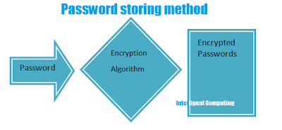 password stores after encryption: Intelligent computing