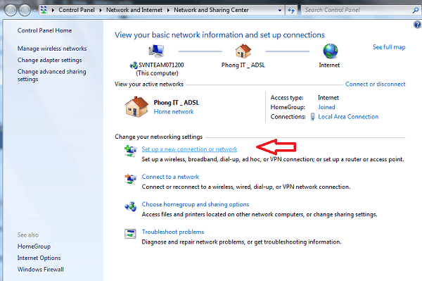 Cách phát wifi trên laptop Windows 7