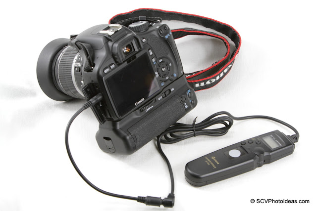 Canon EOS 550D + N3F-E3M Converter cable + Aputure AP-TRC3 timer controller