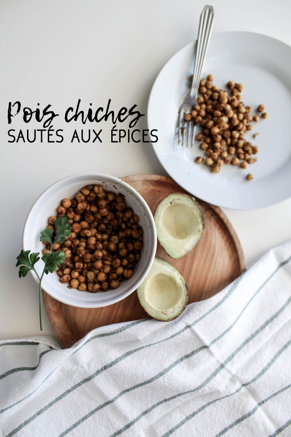 Recette pois chiche sautés aux épices