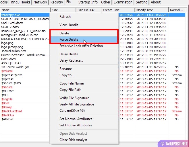 Menggunakan PCHunter - Cara Menghapus File yang Tidak Bisa Dihapus