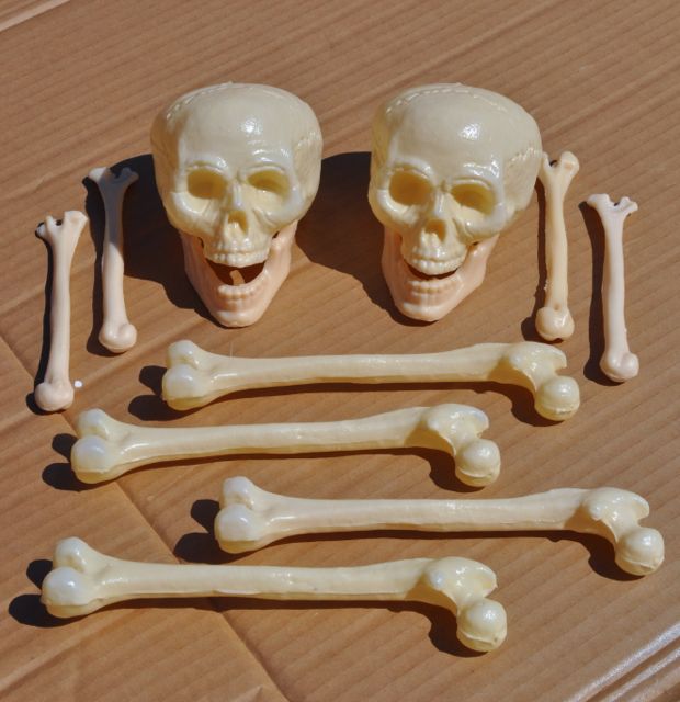 Diy Pewter Halloween Skull And Bones Decorations Make Life Lovely
