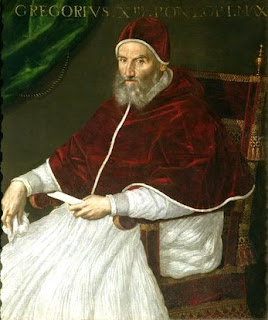 "Gregory XIII" by Lavinia Fontana - Unknown. Licensed under Public Domain via Wikimedia Commons - https://commons.wikimedia.org/wiki/File:Gregory_XIII.jpg#/media/File:Gregory_XIII.jpg