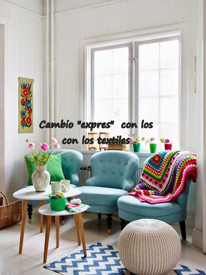 Con los textiles puedes adoptar las tendencias de una forma rápida.