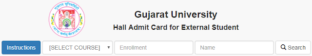 Gujarat University Hall Ticket Gujarat University Hall Ticket