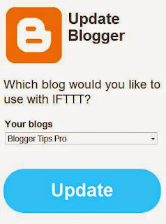 Tie your Blogger Blog to IFTTT