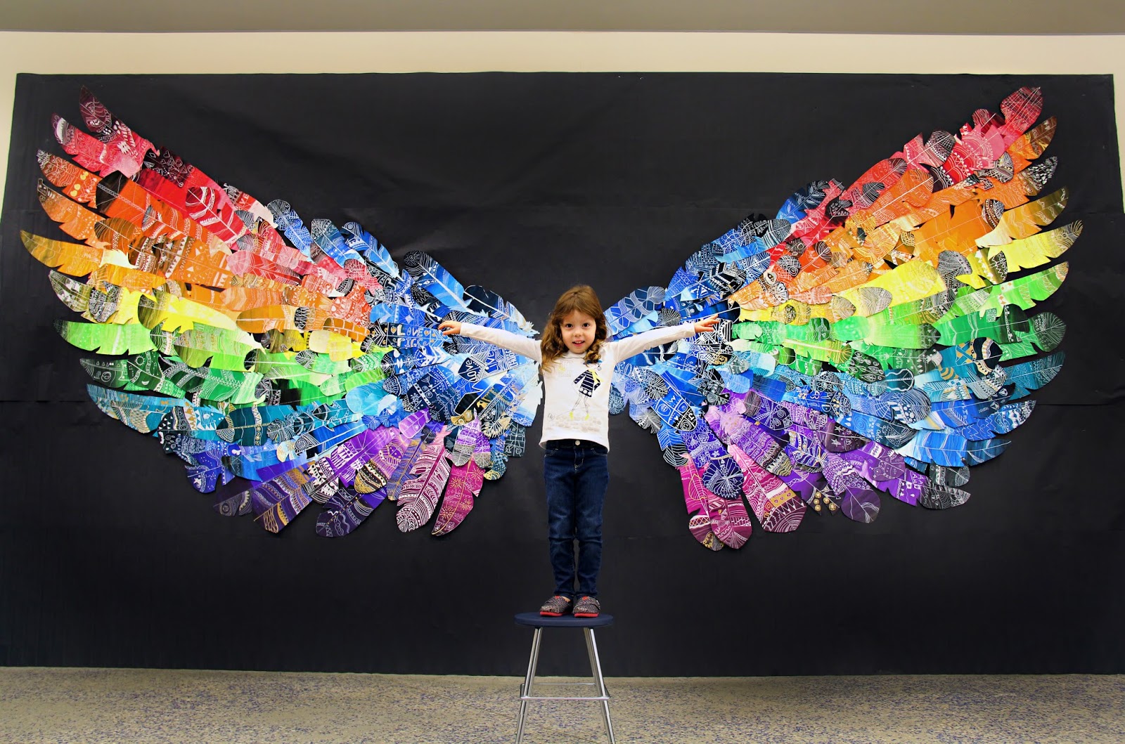 smART Class: Feather Wings Mural